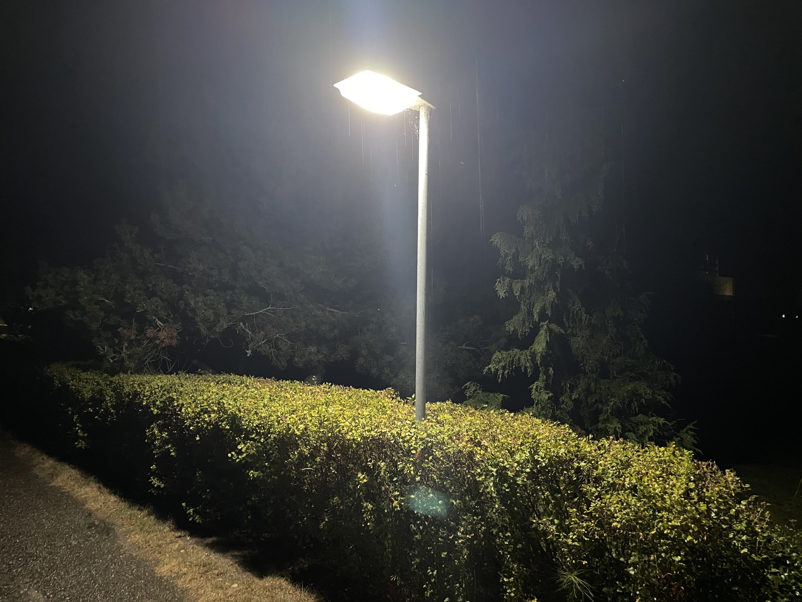Släckt gatubelysning